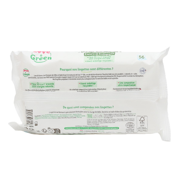 Love And Green Lingettes au liniment