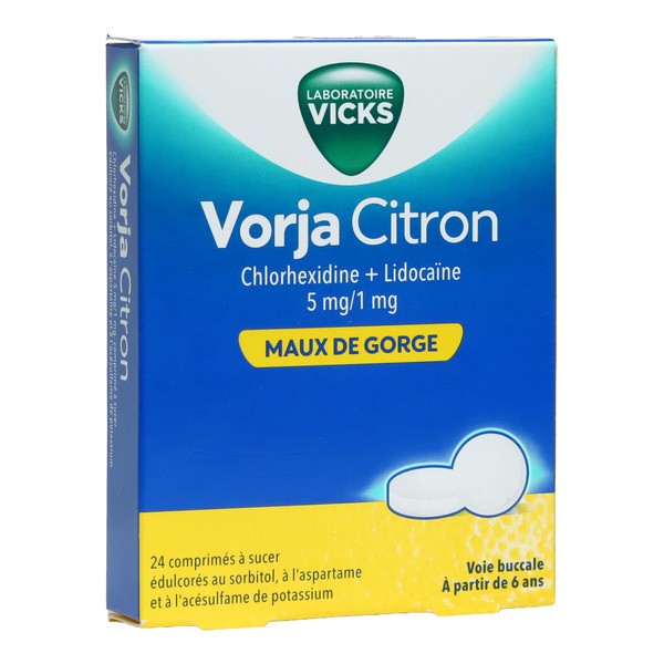Vicks Vorja maux de gorge comprimés à sucer