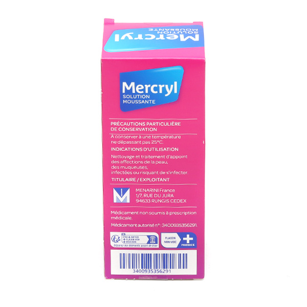 Mercryl solution moussante antiseptique