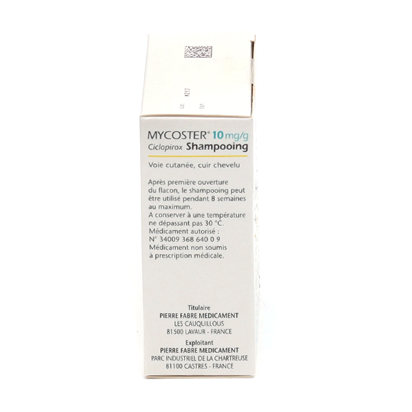 Mycoster shampoing dermite séborrhéique