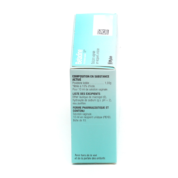 Betadine gynécologique 10 % unidoses