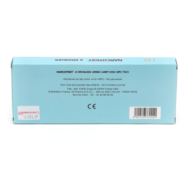 Narcotest test de détection 4 drogues