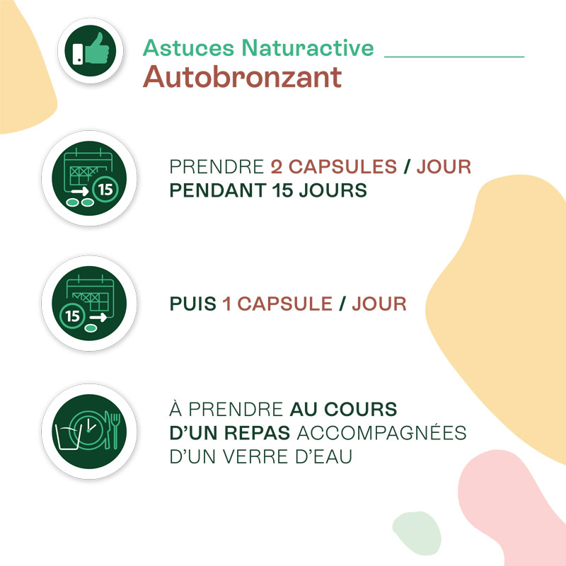 Naturactive Doriance Autobronzant et protection capsules