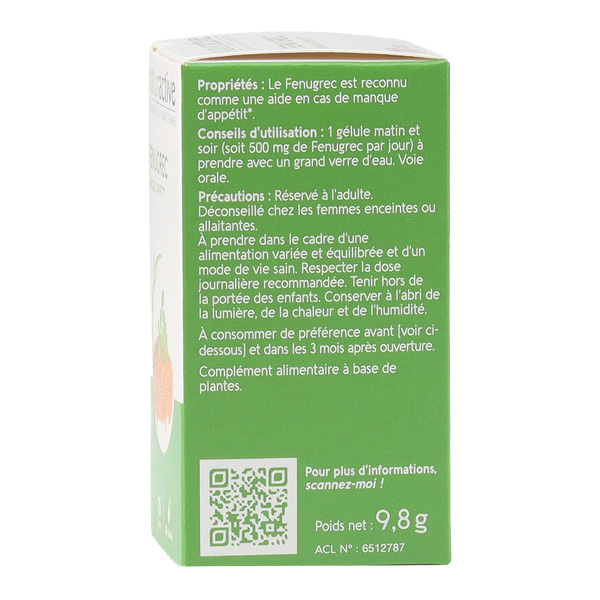 Naturactive fenugrec gélules