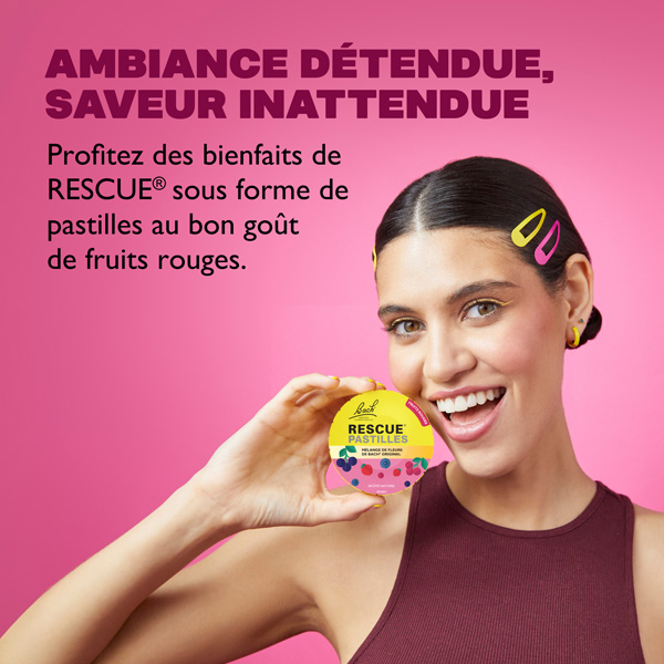 Fleurs de Bach Rescue pastilles Fruits rouges