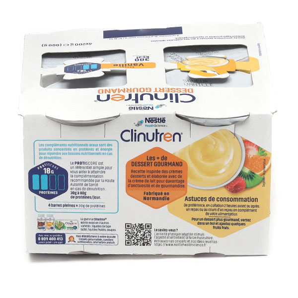 Clinutren dessert gourmand crème hyperprotéinée