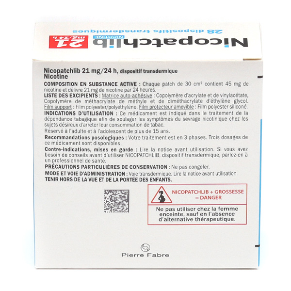 Nicopatchlib 21 mg/24 h