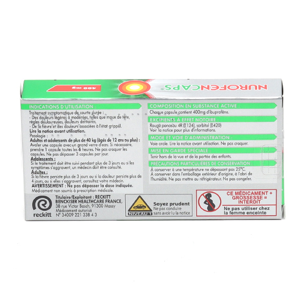 NurofenCaps 400 mg capsule