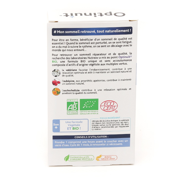 Optinuit Sommeil Bio comprimés