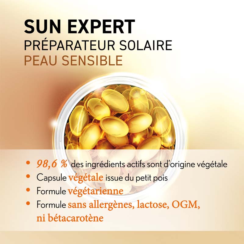 Oenobiol Sun Expert préparateur solaire peau sensible capsules