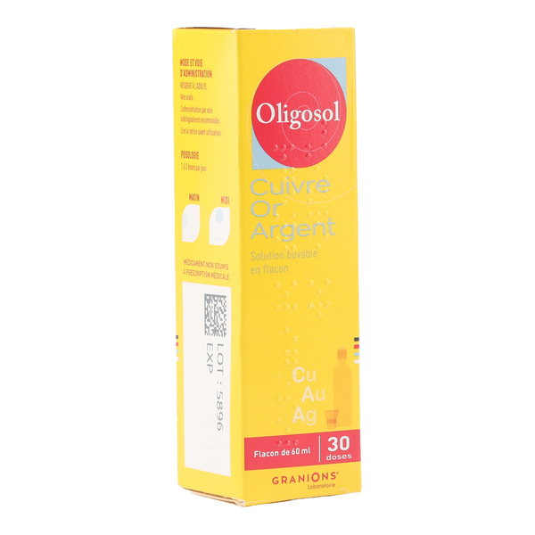 Oligosol Cuivre Or Argent