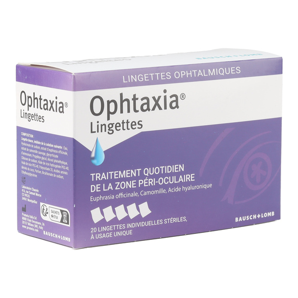 Ophtaxia Lingettes ophtalmiques stériles