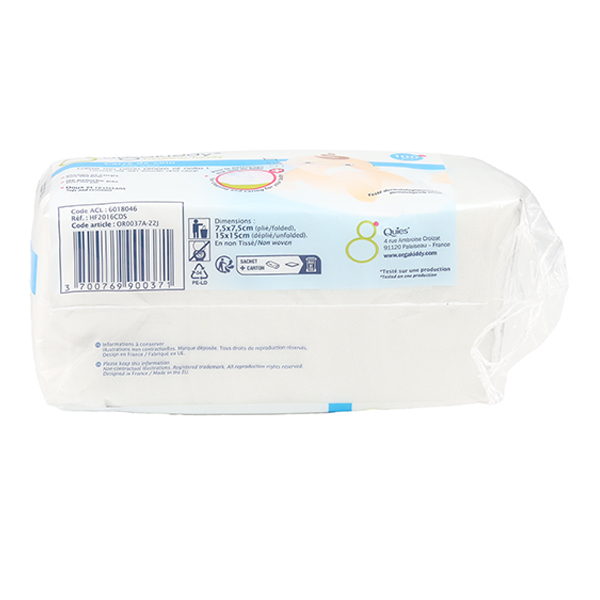 Orgakiddy carré de coton non tissé