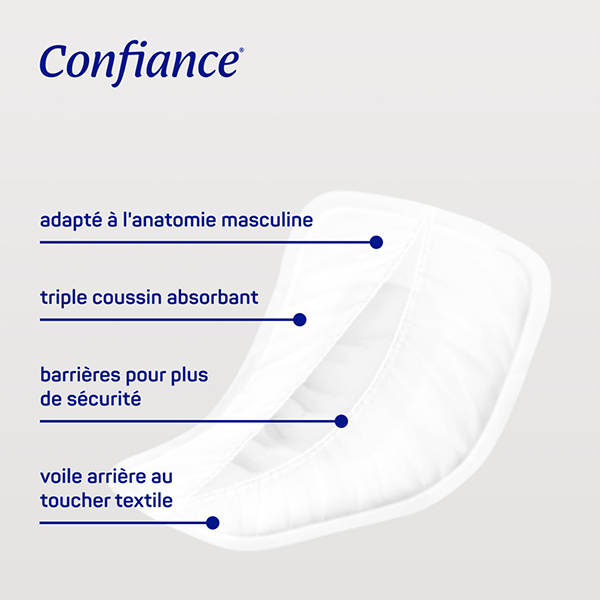 Confiance Men protections anatomiques 4 gouttes