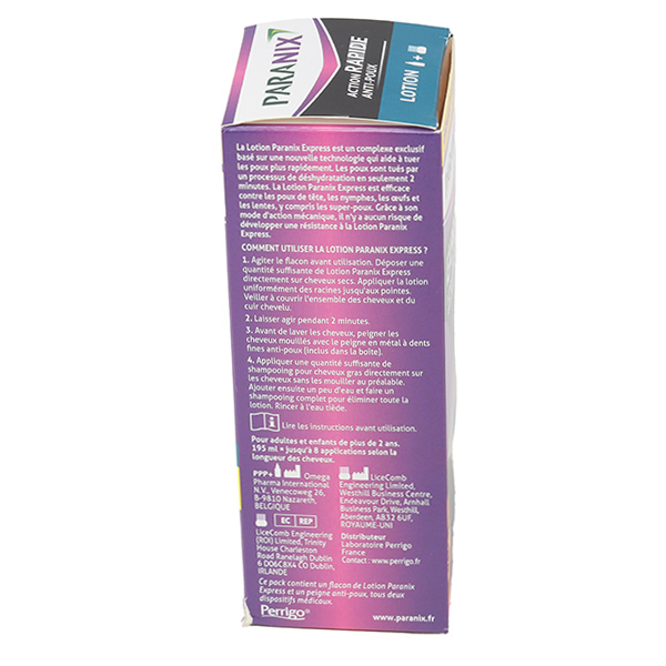 Paranix Express Lotion anti poux + peigne