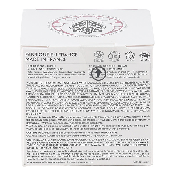 Patyka Age global supreme crème riche redensifiante suprême bio