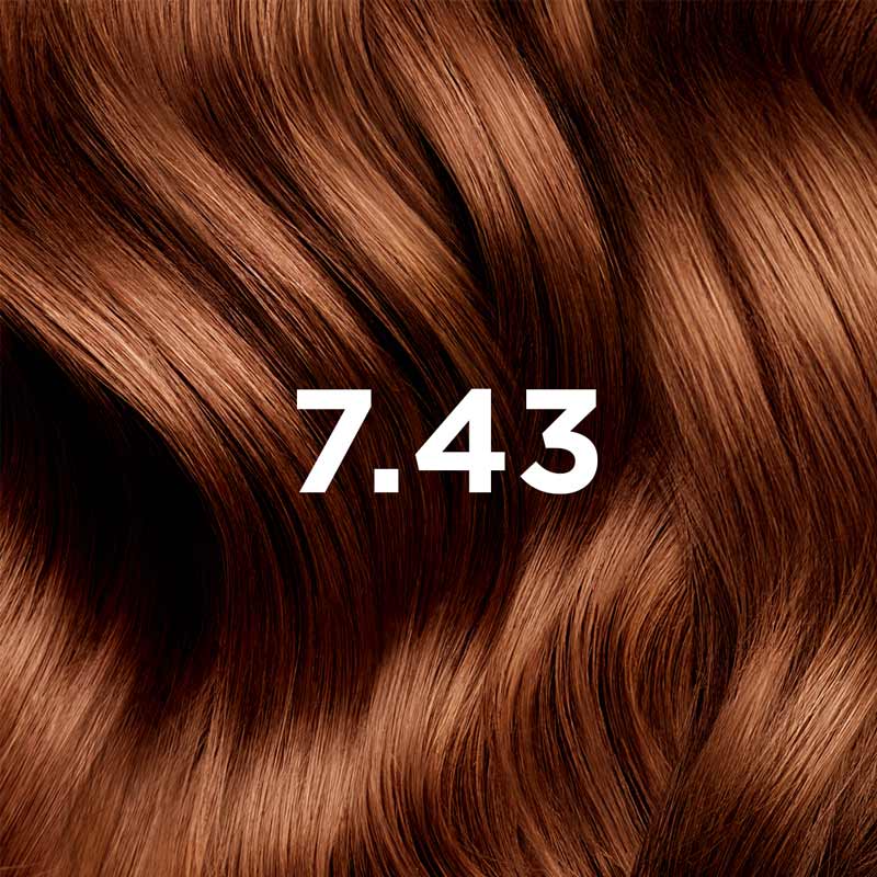 Phytocolor kit coloration permanente blond cuivré doré 7.43