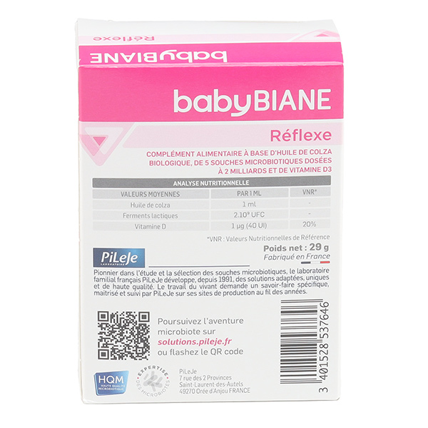 Pileje Babybiane Réflexe Nourrisson Gouttes
