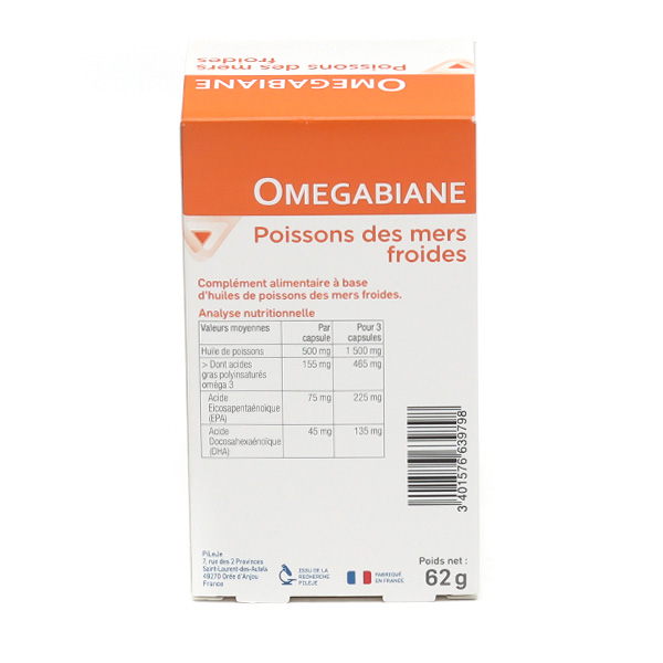 Pileje Omegabiane Poissons des mers froides capsules