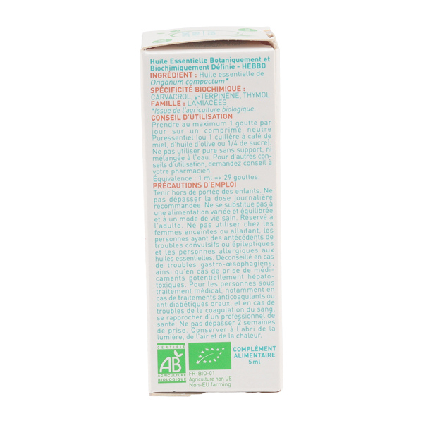 Puressentiel Huile essentielle Origan compact bio