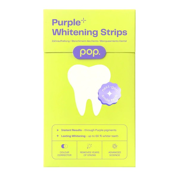 Bandes de blanchiment des dents violettes POP