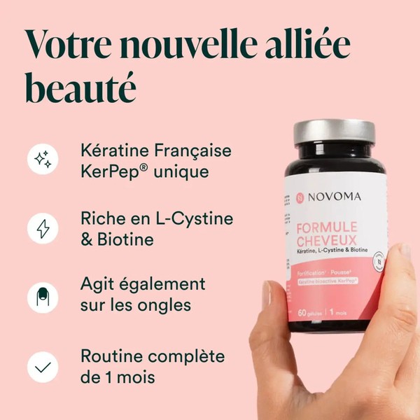 Novoma Formule cheveux gélules