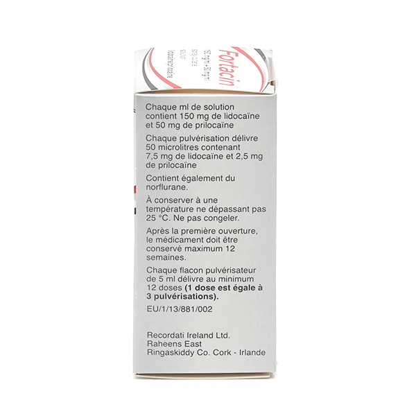 Fortacin spray contre l'éjaculation précoce