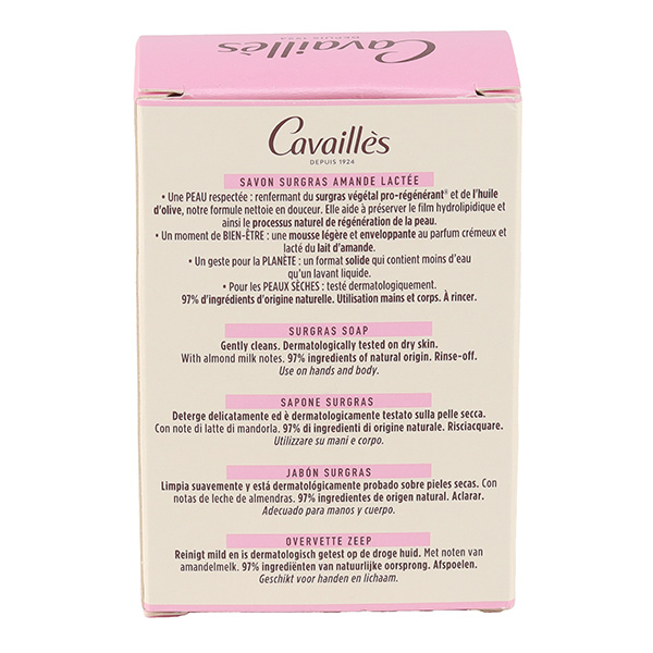 Cavaillès savon surgras amande lactée
