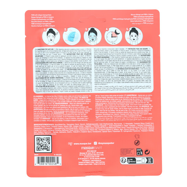 Masque BAR hydrogel au collagène PDRN