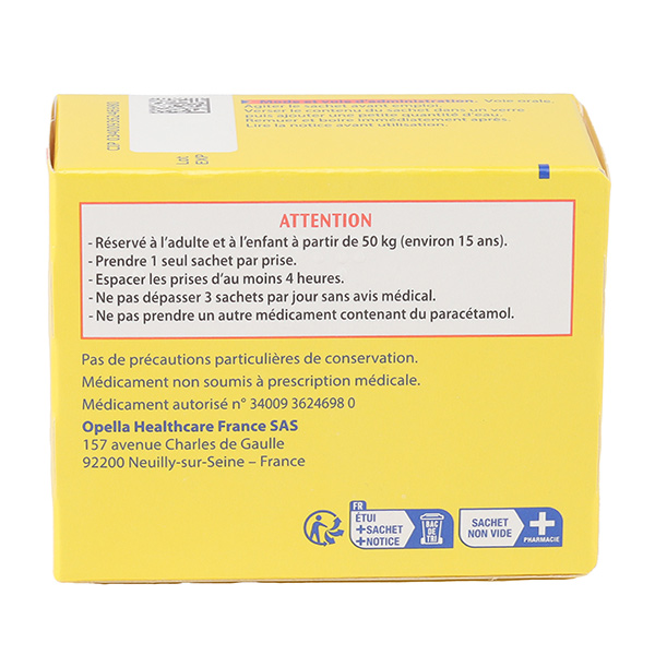 Doliprane 1000 mg poudre en sachets