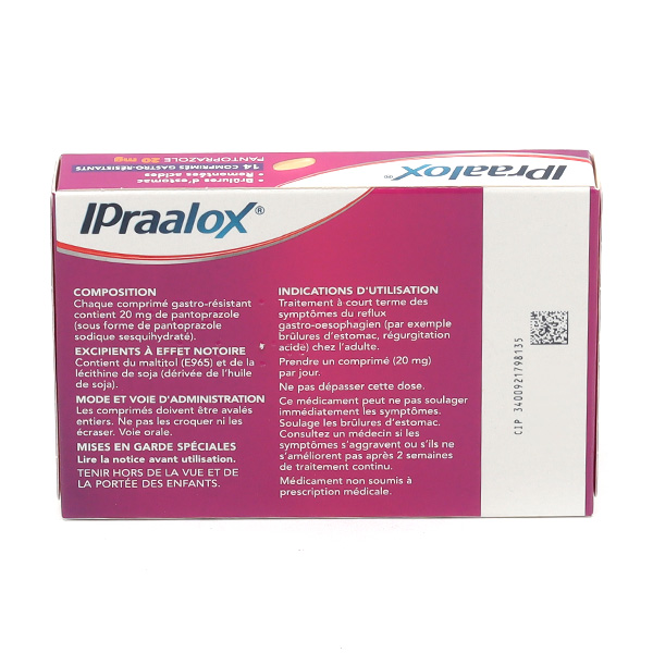 Ipraalox 20 mg comprimé