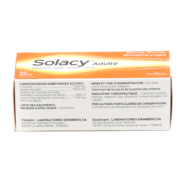 Solacy adulte gélule