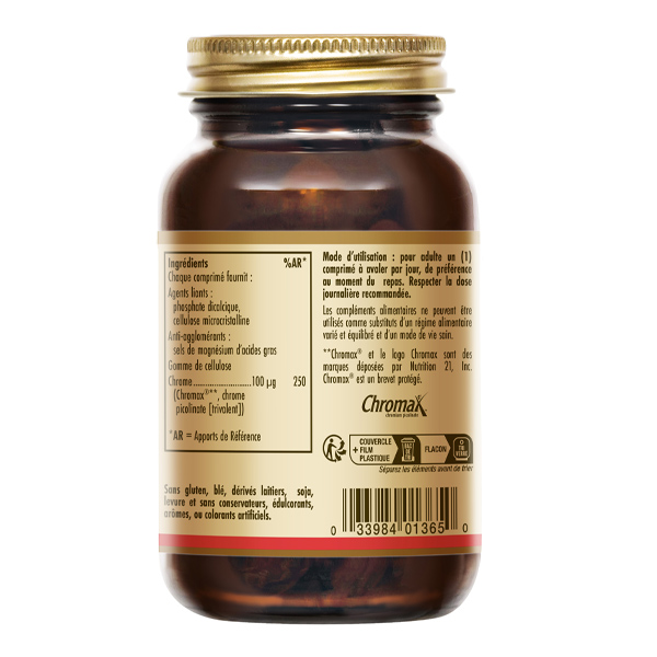 Solgar Chrome Picolinate 100 µg comprimés