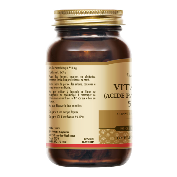 Solgar Vitamine B5 550 mg gélules