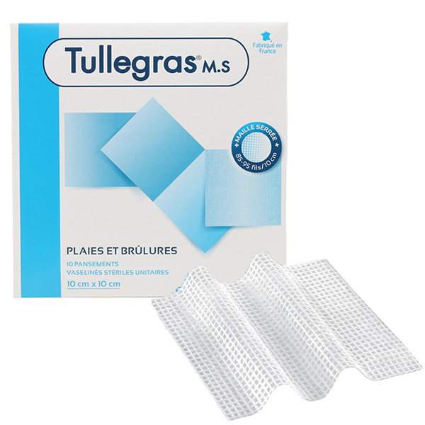 Tulle gras MS pansement interface