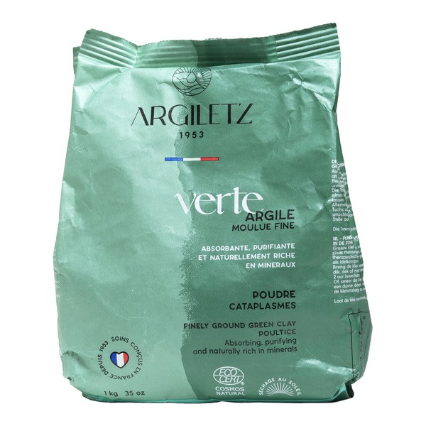 Argiletz Argile verte moulue fine en poudre