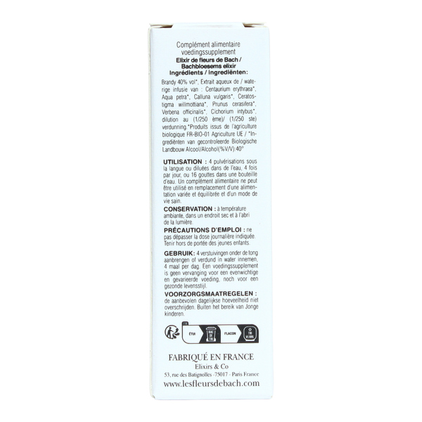 Elixirs and Co Fleurs de Bach Minceur gouttes bio
