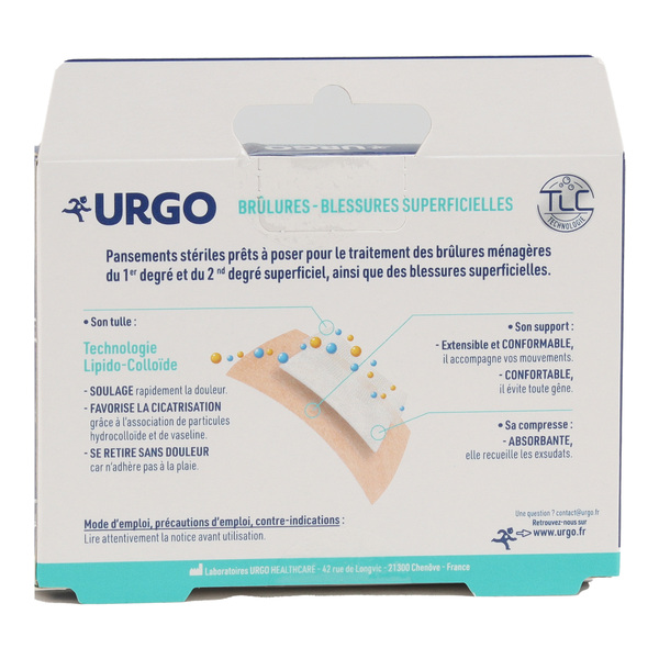 Urgo Pansements Brûlures et Blessures Superficielles