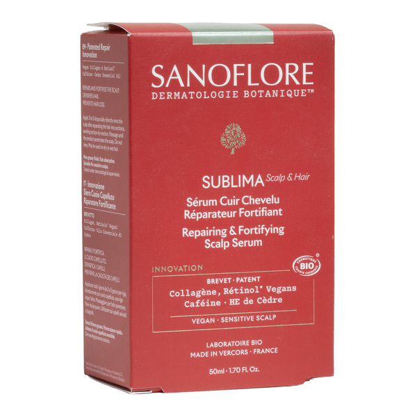 Sanoflore Sublima Sérum Cuir Chevelu Réparateur Fortifiant bio