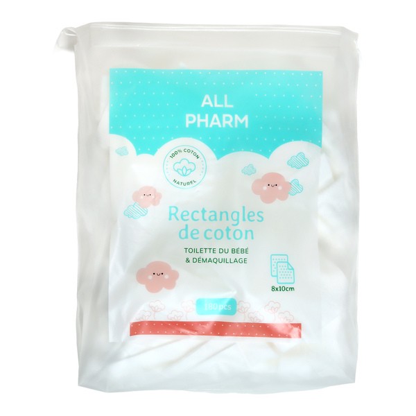 Rectangles de coton All Pharm