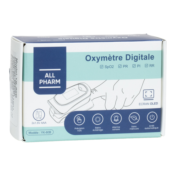 Oxymètre de pouls digital All Pharm