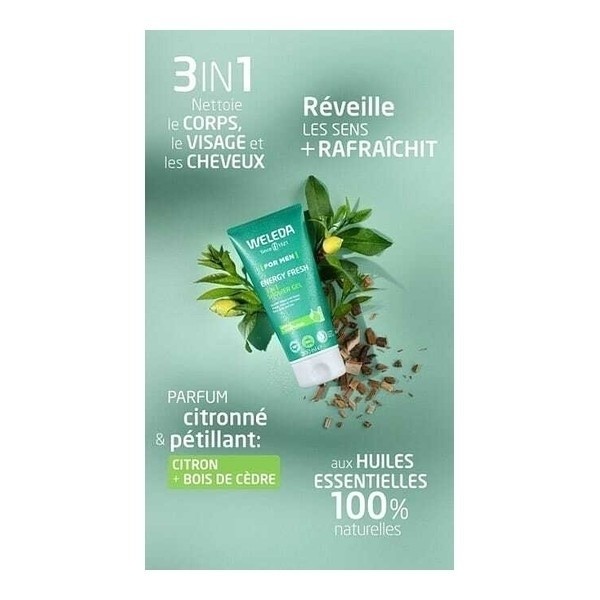 Weleda Homme gel douche 3 en 1