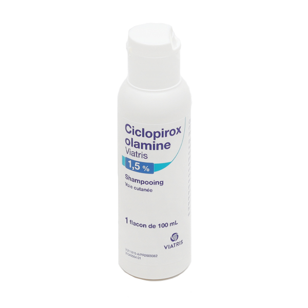 Ciclopirox olamine 1,5 % shampooing