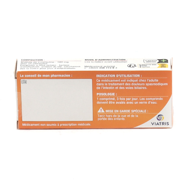 Trimébutine 100 mg comprimé Mal de ventre