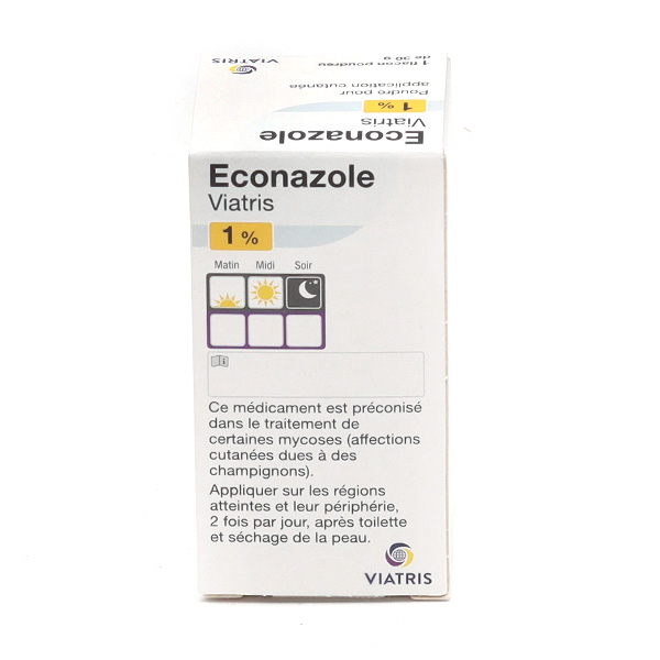 Econazole poudre mycose