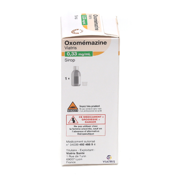 Oxomemazine sirop toux sèche Viatris