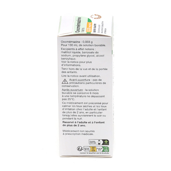 Oxomémazine sirop antitussif sans sucre Viatris