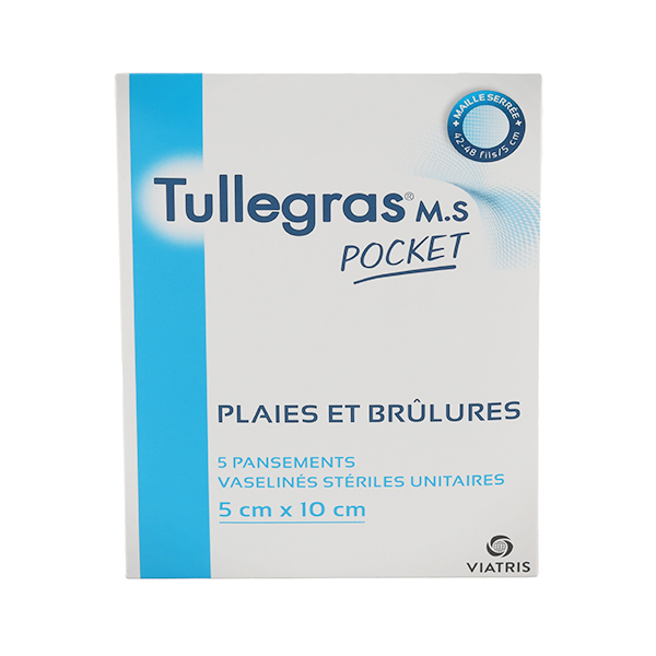 Tulle gras MS pansement interface