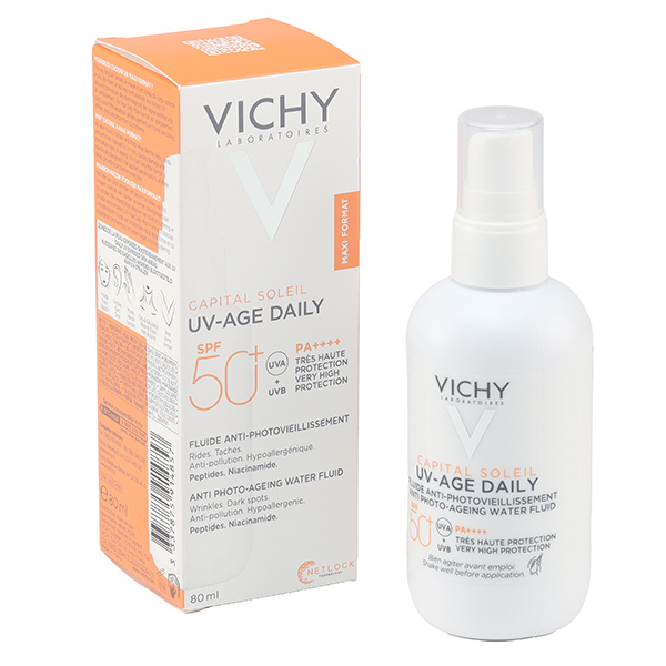 Vichy Capital Soleil UV-Age daily Fluide solaire anti-âge SFP 50+