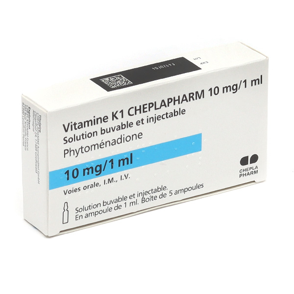 Vitamine K1 Adulte Cheplapharm 10 mg/1 ml ampoules